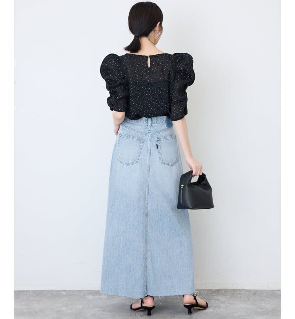 SLOBE IENA「《シリーズあり》LE DENIM RADIAL FLAREデニムスカート」|スカート|