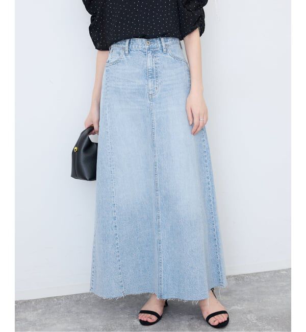 SLOBE IENA「《シリーズあり》LE DENIM RADIAL FLAREデニムスカート」|スカート|