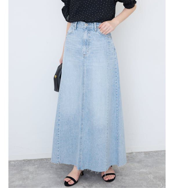 SLOBE IENA「《シリーズあり》LE DENIM RADIAL FLAREデニムスカート」|スカート|