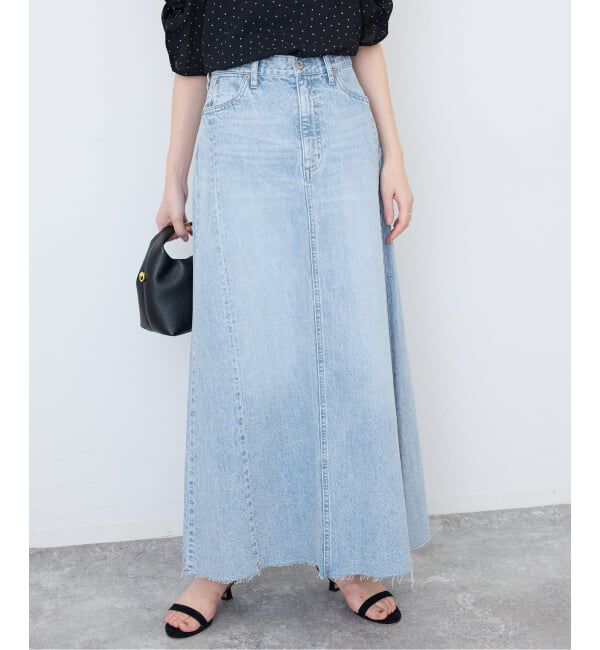 SLOBE IENA「《シリーズあり》LE DENIM RADIAL FLAREデニムスカート」|スカート|