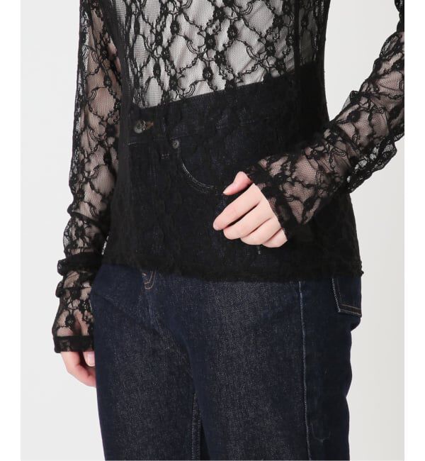SLOBE IENA「《予約》Vネックレーストップス」|Tシャツ・カットソー|