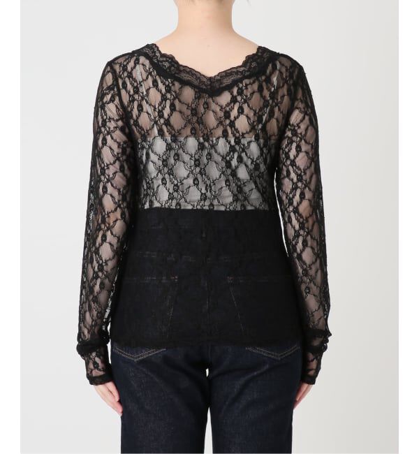 SLOBE IENA「《予約》Vネックレーストップス」|Tシャツ・カットソー|