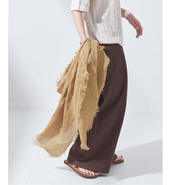 journal standard L'essage「《追加》【ASAUCE MELER】フランダースサンリネンガーゼSTLiii：ストール」|ストール|