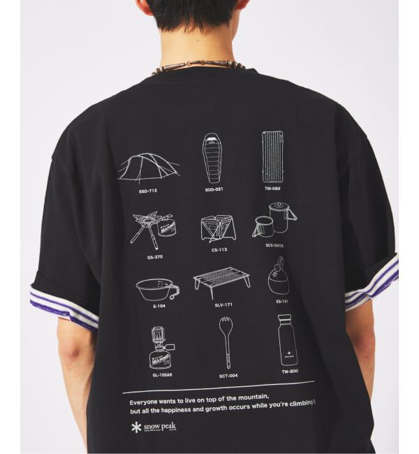 JOURNAL STANDARD「snow peak / スノーピーク 別注 トレイル ギアーズ Tシャツ」|Tシャツ・カットソー|