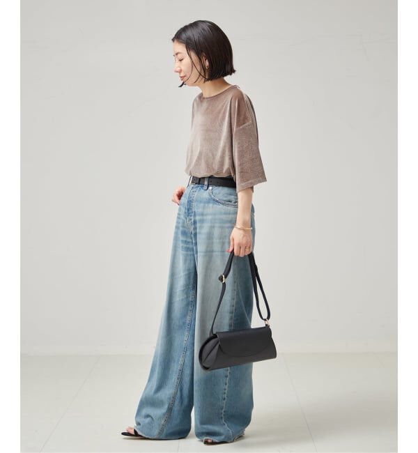 journal standard L'essage「《追加/接触冷感》クールタッチベロアTシャツ」|Tシャツ・カットソー|