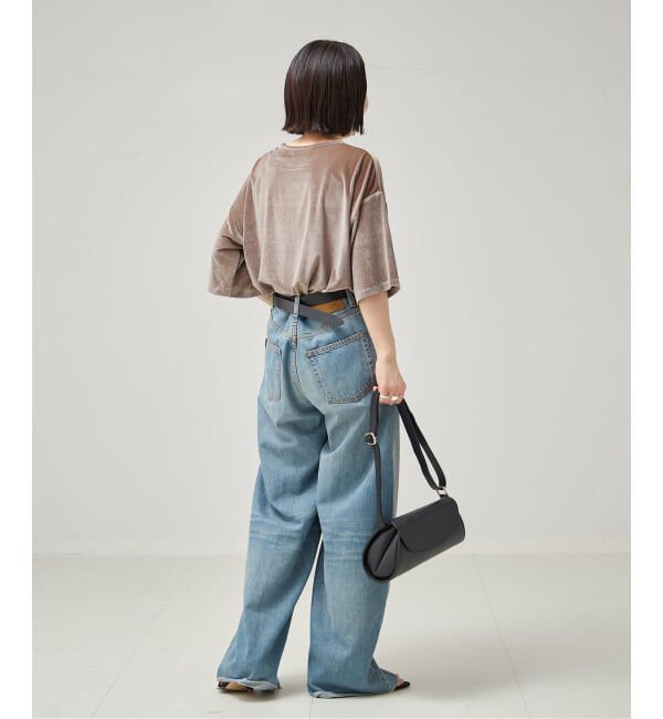 journal standard L'essage「《追加/接触冷感》クールタッチベロアTシャツ」|Tシャツ・カットソー|
