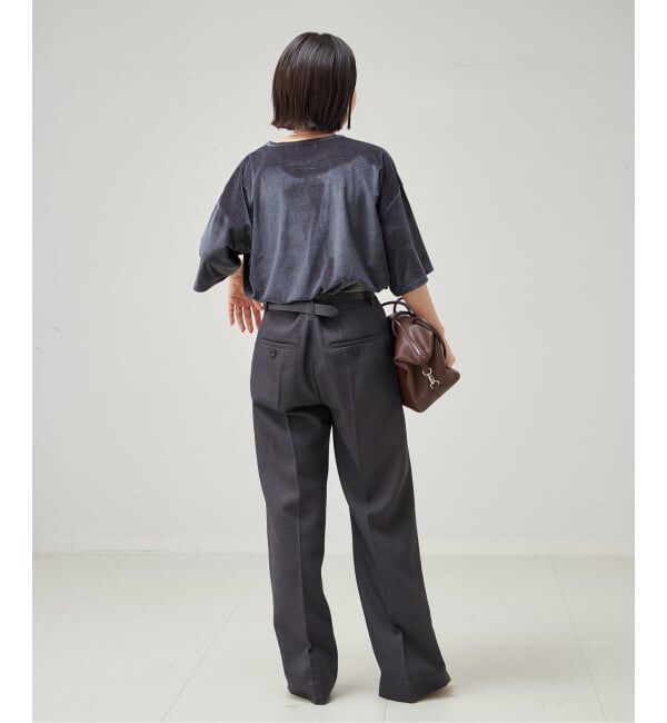 journal standard L'essage「《追加/接触冷感》クールタッチベロアTシャツ」|Tシャツ・カットソー|