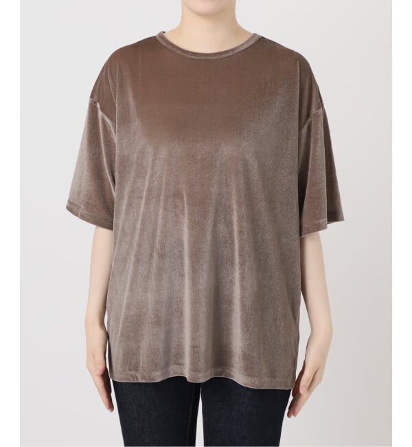 journal standard L'essage「《追加/接触冷感》クールタッチベロアTシャツ」|Tシャツ・カットソー|