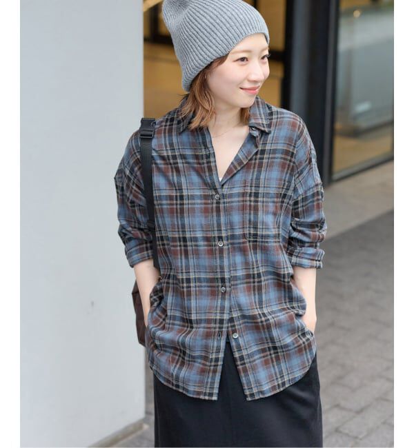 JOURNAL STANDARD relume「《追加予約》CHECKオーバーサイズシャツ」|シャツ・ブラウス|
