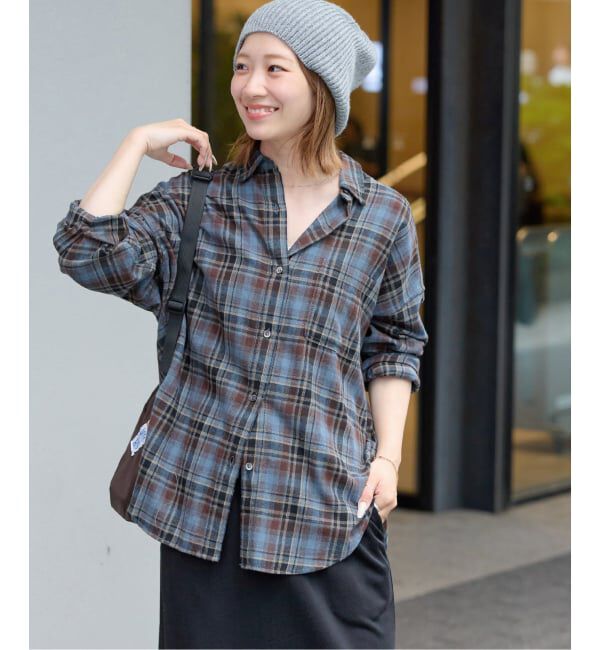 JOURNAL STANDARD relume「《追加予約》CHECKオーバーサイズシャツ」|シャツ・ブラウス|