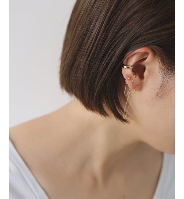 Lilas by Spick&Span「キャビアチェーンピアス K10(両耳)」|ピアス|