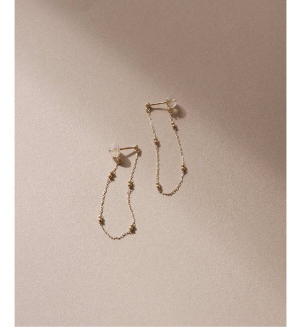 Lilas by Spick&Span「キャビアチェーンピアス K10(両耳)」|ピアス|