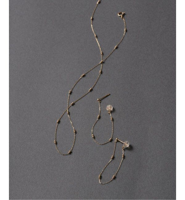 Lilas by Spick&Span「キャビアチェーンピアス K10(両耳)」|ピアス|