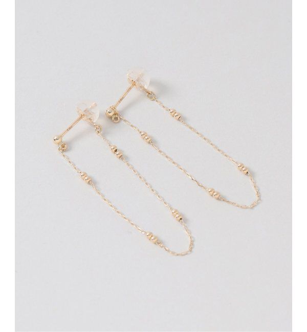 Lilas by Spick&Span「キャビアチェーンピアス K10(両耳)」|ピアス|