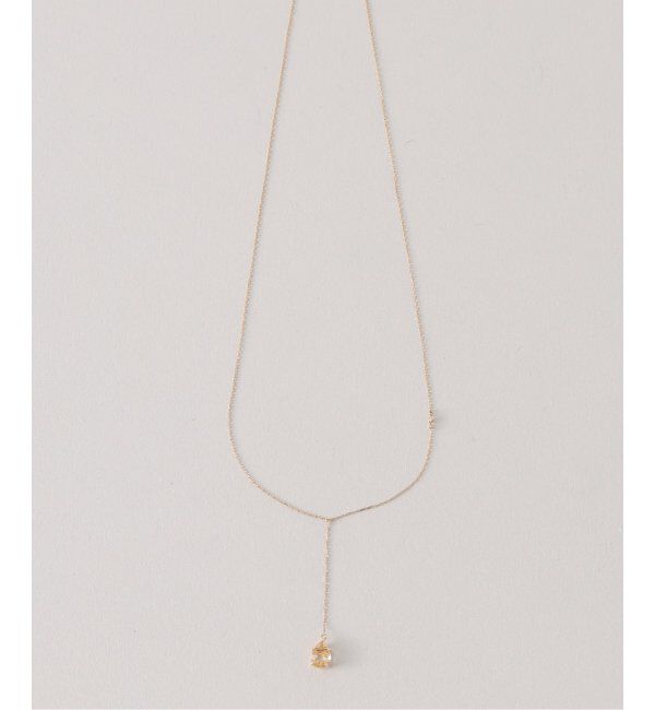 Lilas by Spick&Span「ティアドロップルチルYネックレス K10」|ネックレス|