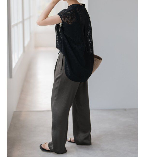 Spick and Span「ワッシャーサテンイージーパンツ」|その他|
