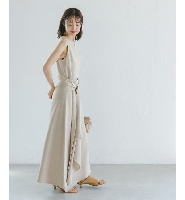 NOBLE「《WEB・有楽町店限定追加》【洗える】フリンジヘムレイヤードワンピース」|ワンピース|