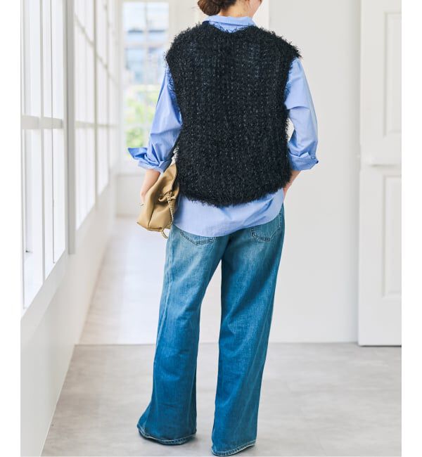 Spick and Span「フェザーヤーンニットベスト」|ベスト・ジレ|