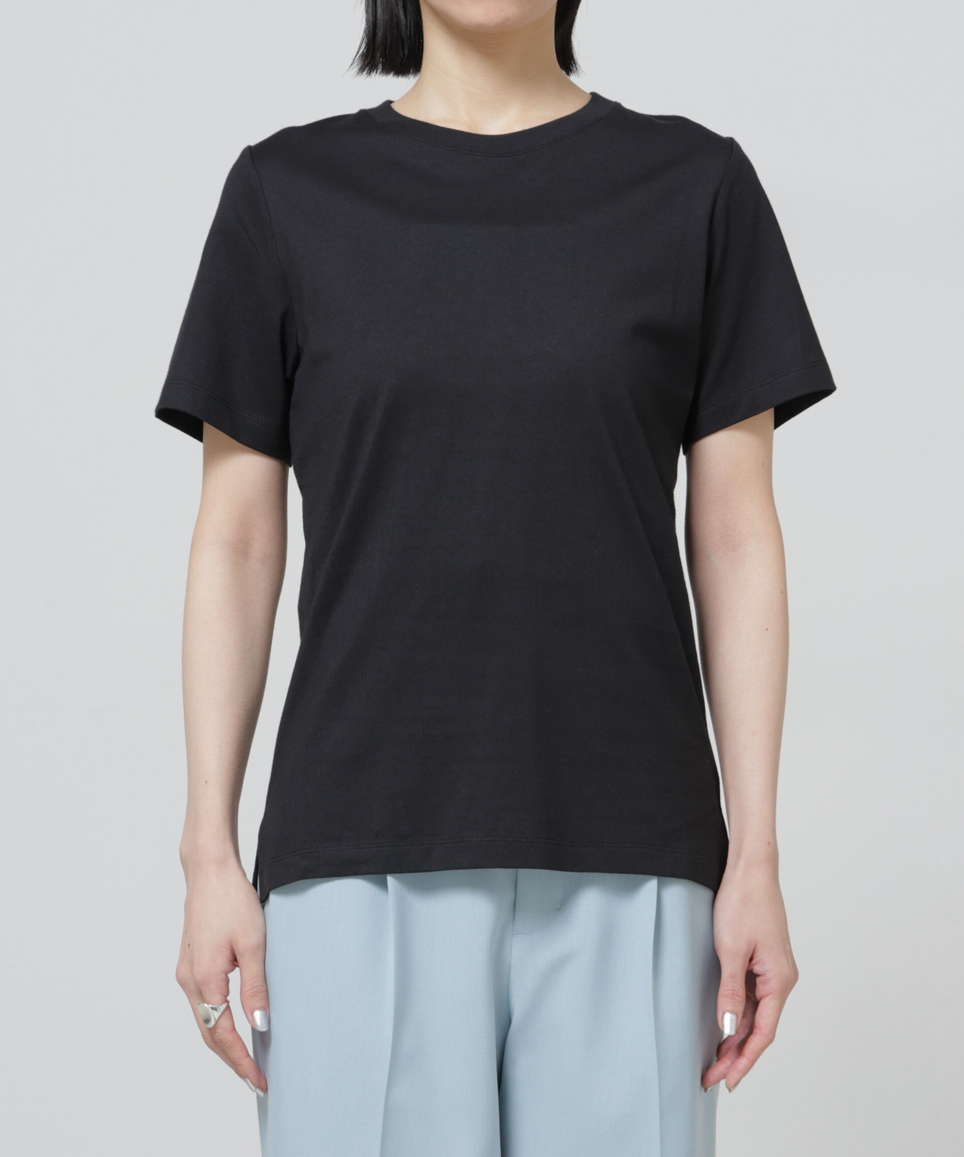 NANO universe「〈追加〉Anti Soaked(R) 汗染み防止クルーネックTシャツ」|Tシャツ・カットソー|