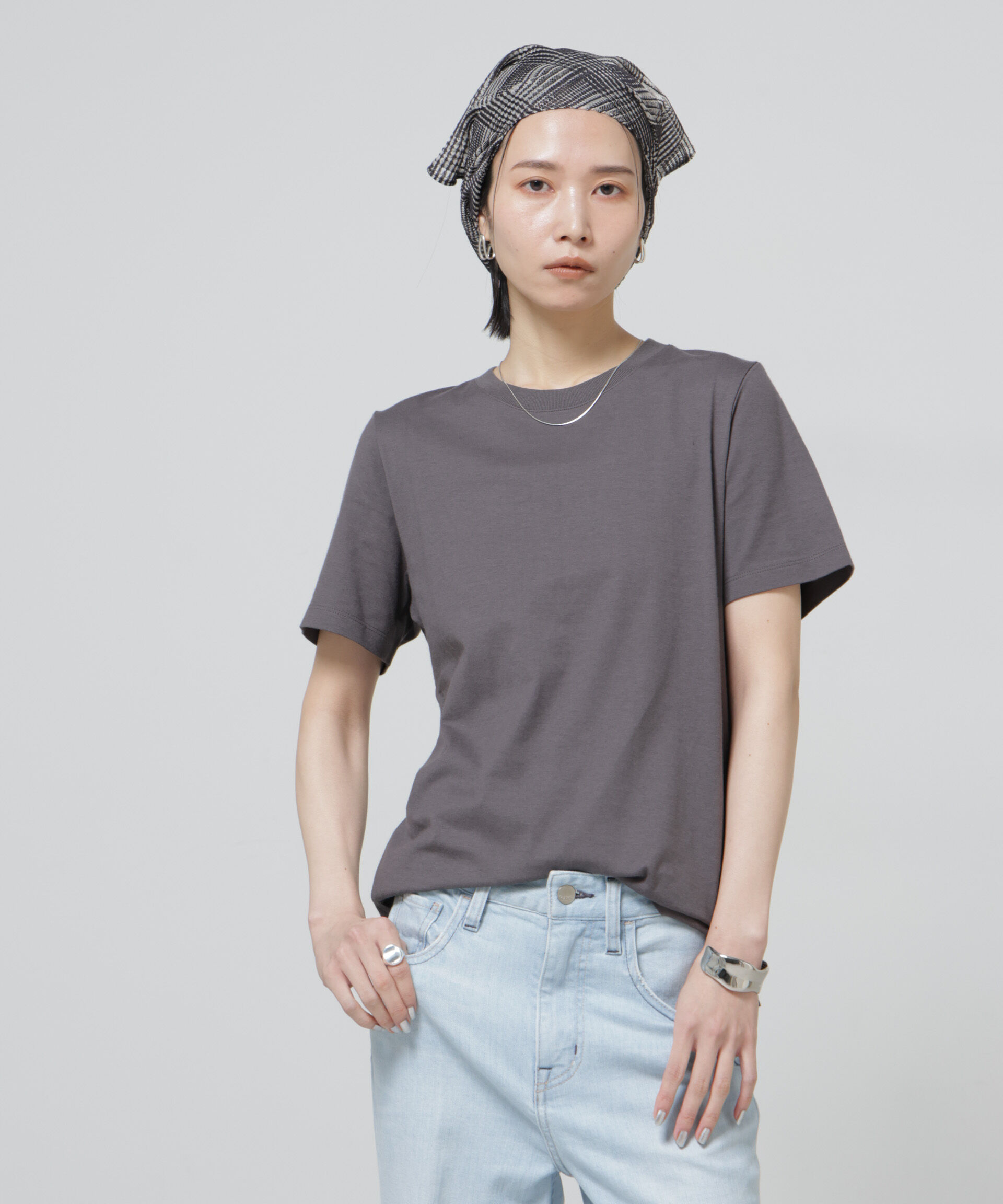 NANO universe「〈追加〉Anti Soaked(R) 汗染み防止クルーネックTシャツ」|Tシャツ・カットソー|