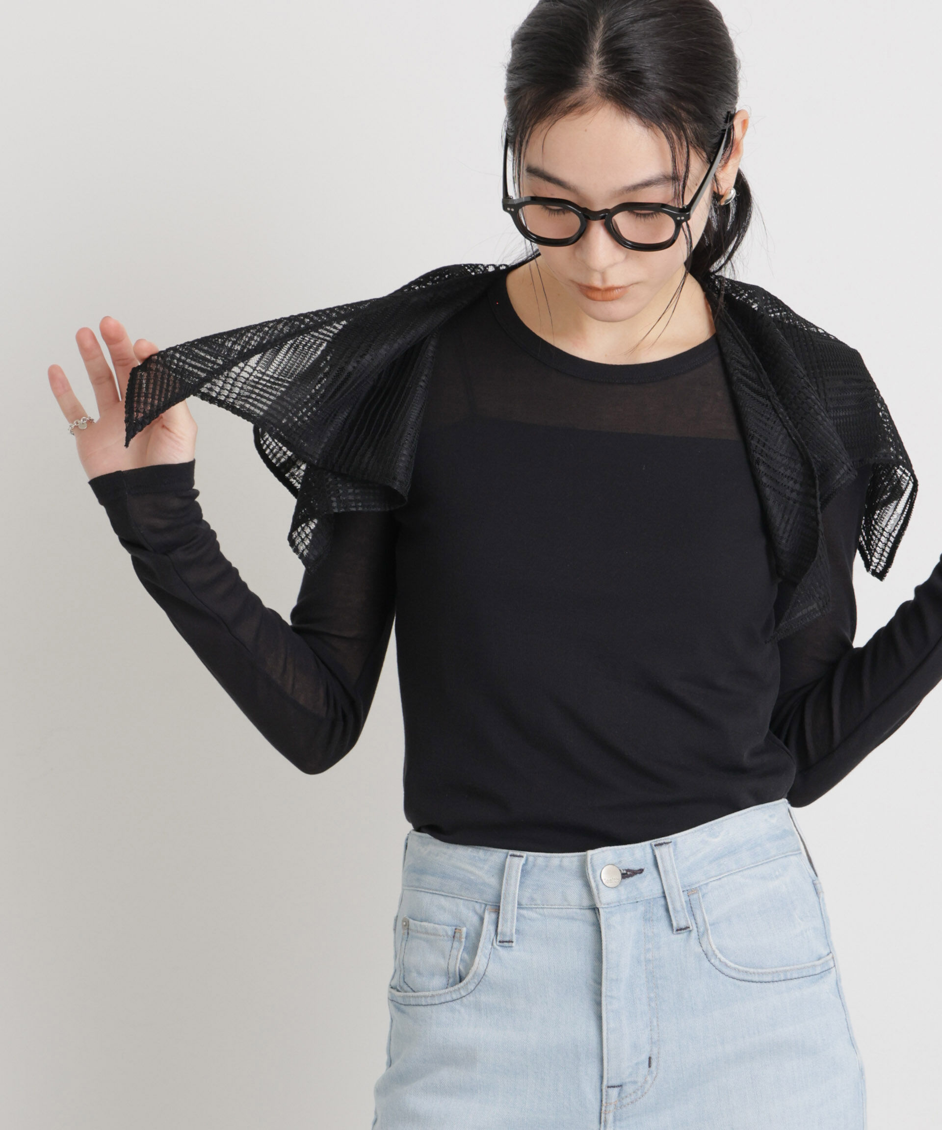 NANO universe「シアーツイストフライスロンT」|Tシャツ・カットソー|