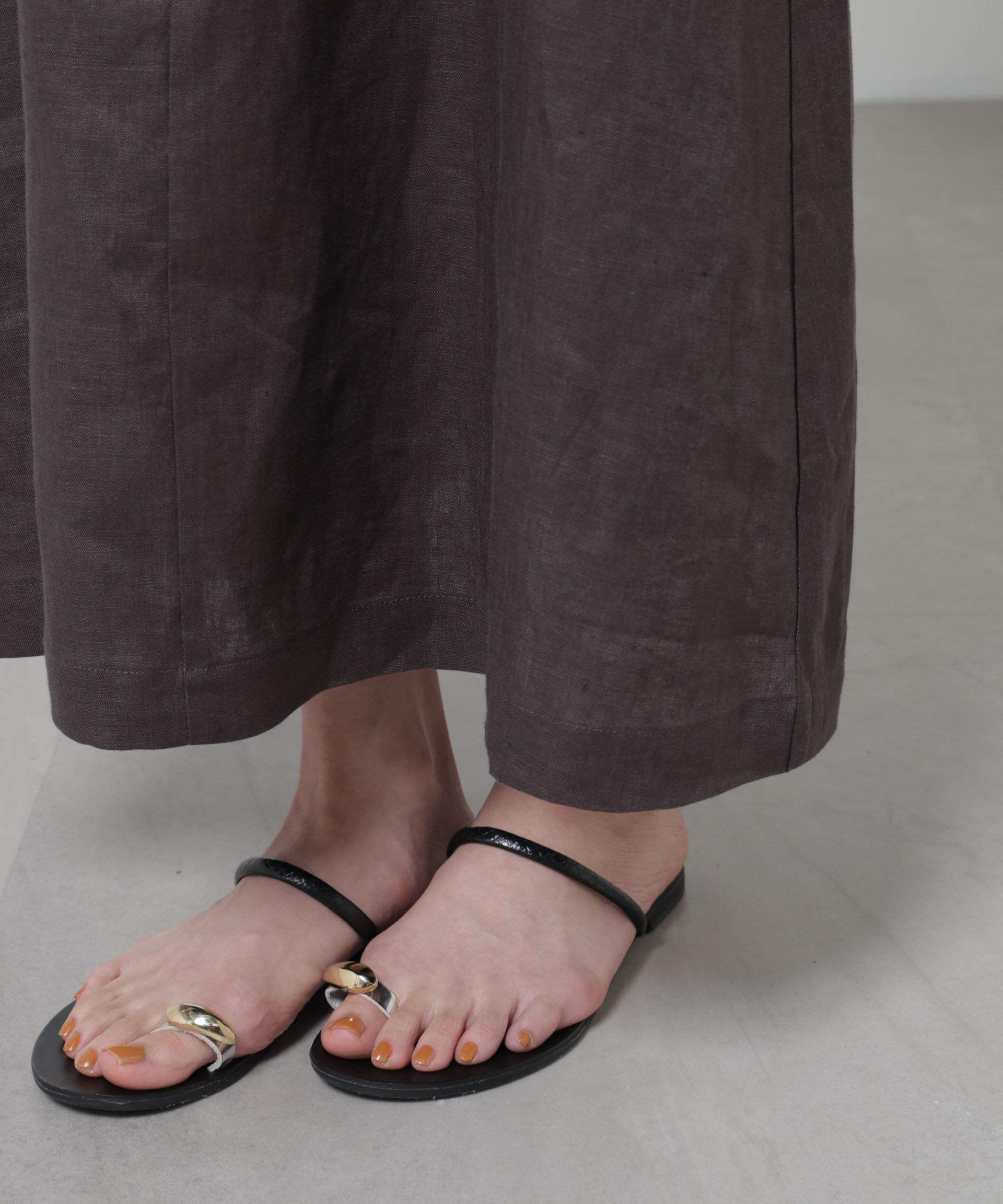 NANO universe「European Flax サスペンダー付きスカート(セットアップ可)」|スカート|