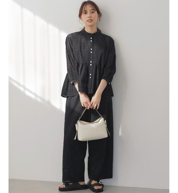 組曲「【加藤ローサさん着用】エンブロイダリーレーススタンドネック ブラウス」|シャツ・ブラウス|