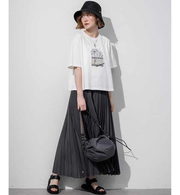 23区「Lauren Rolwing コラボ グラフィックプリント フレア Tシャツ」|Tシャツ・カットソー|