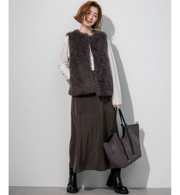 23区「ECPOPELウェイビー エコファー ジレ」|その他|