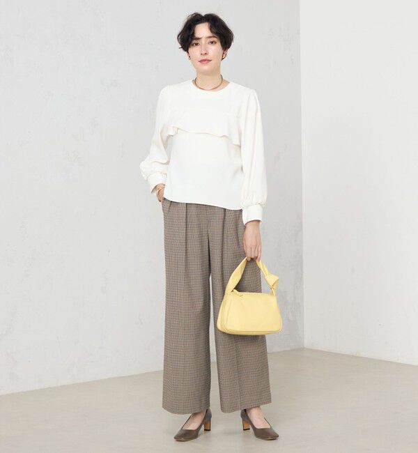 NOLLEY'S「《セットアップ対応》ストレッチツイルワイドパンツ」|その他|