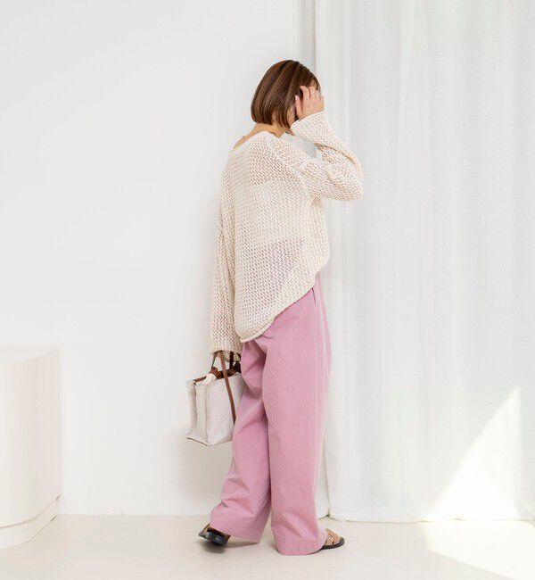 NOLLEY'S「【一部WEB限定サイズ】《撥水》ウォッシャブル撥水ワイドラップパンツ」|その他|