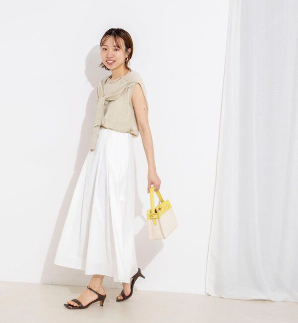 NOLLEY'S「【一部WEB限定色アイテム】ウォッシャブル高機能タックフレアースカート」|フレア|