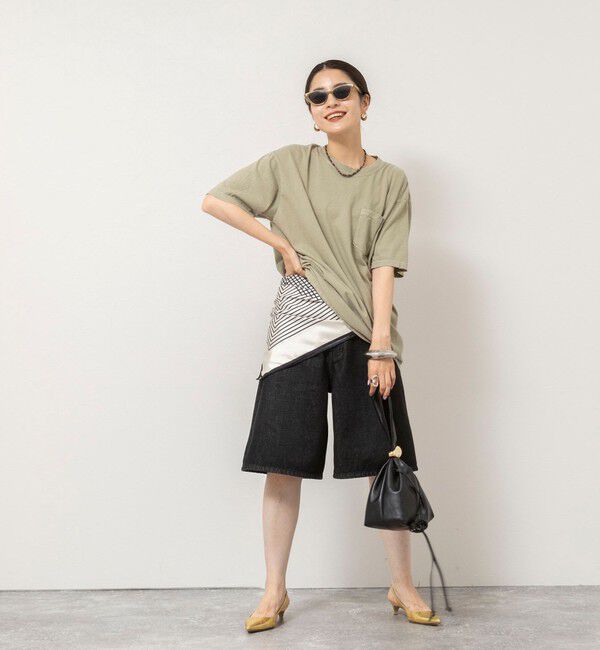 Rie Miller「BELOVED MYLITTLE ガーメントダイポケＴシャツ」|Tシャツ・カットソー|