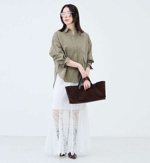 NOLLEY'S sophi「《セットアップ対応》ウォッシャブラルッセルレースマキシマーメイドスカート」|スカート|