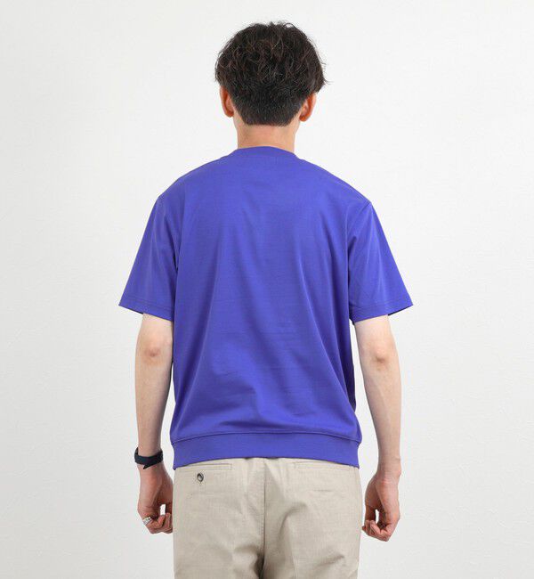 NOLLEY'S goodman「《ビジカジ対応》超長綿ハイゲージポンチ クルーネックドレスTシャツ」|Tシャツ・カットソー|