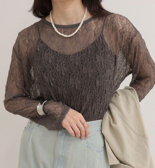 fredy emue「シアーレースロンTシャツ」|Tシャツ・カットソー|