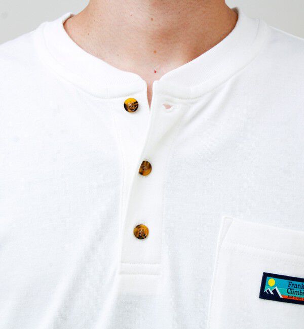 GLOSTER「【Franklin Climbing/フランクリンクライミング】ヘンリーネックラベルTシャツ」|Tシャツ・カットソー|