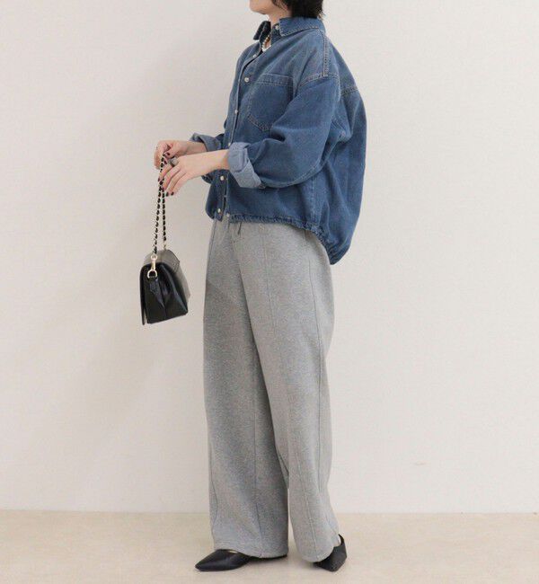fredy emue「裾ドロストデニム/ホース柄シャツ」|シャツ・ブラウス|