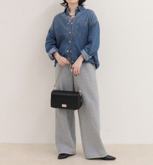 fredy emue「裾ドロストデニム/ホース柄シャツ」|シャツ・ブラウス|