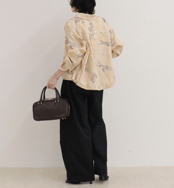 fredy emue「裾ドロストデニム/ホース柄シャツ」|シャツ・ブラウス|