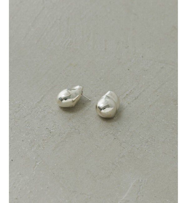 ADAM ET ROPE'「【EMOELLE】pearl shaped silver pierced earrings」|ピアス|