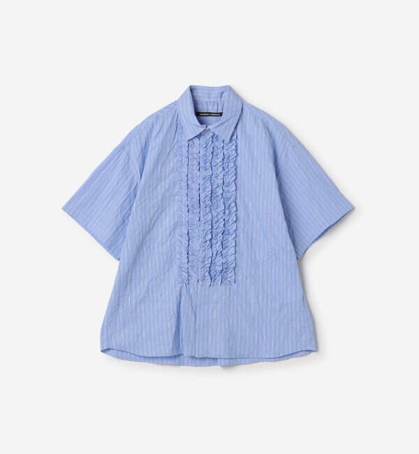  「nicholson & nicholson | ストライプ フリルシャツ WOMEN」|シャツ・ブラウス|