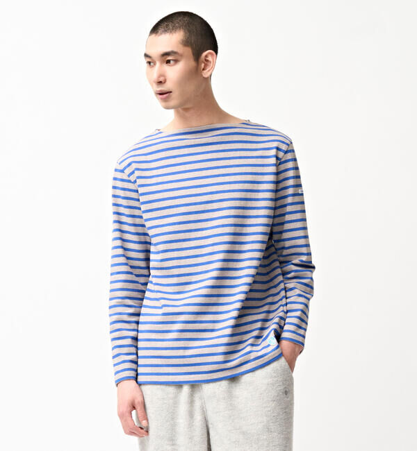 ORCIVAL「ORCIVAL | コットンロード ボートネック フレンチバスクTシャツ MEN」|Tシャツ・カットソー|GREY系3
