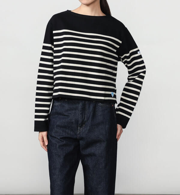 ORCIVAL「ORCIVAL | ラッセル ボートネッククロップドTシャツ WOMEN」|Tシャツ・カットソー|