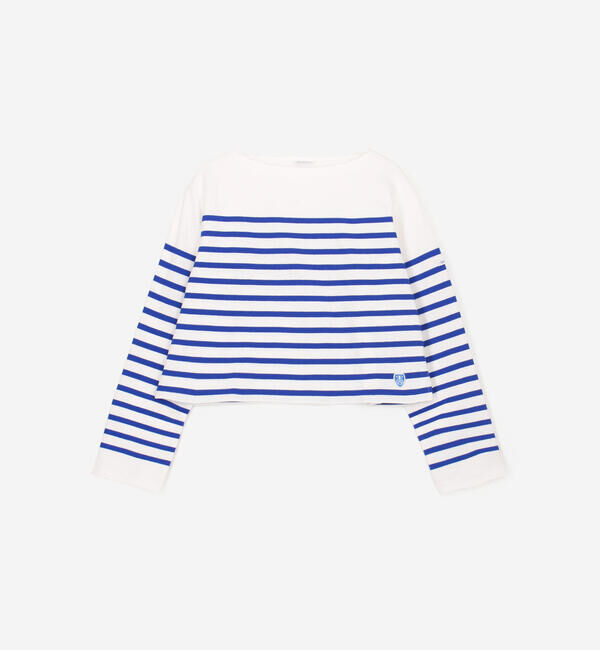 ORCIVAL「ORCIVAL | ラッセル ボートネッククロップドTシャツ WOMEN」|Tシャツ・カットソー|BLUE系1