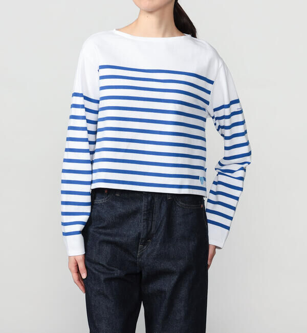 ORCIVAL「ORCIVAL | ラッセル ボートネッククロップドTシャツ WOMEN」|Tシャツ・カットソー|