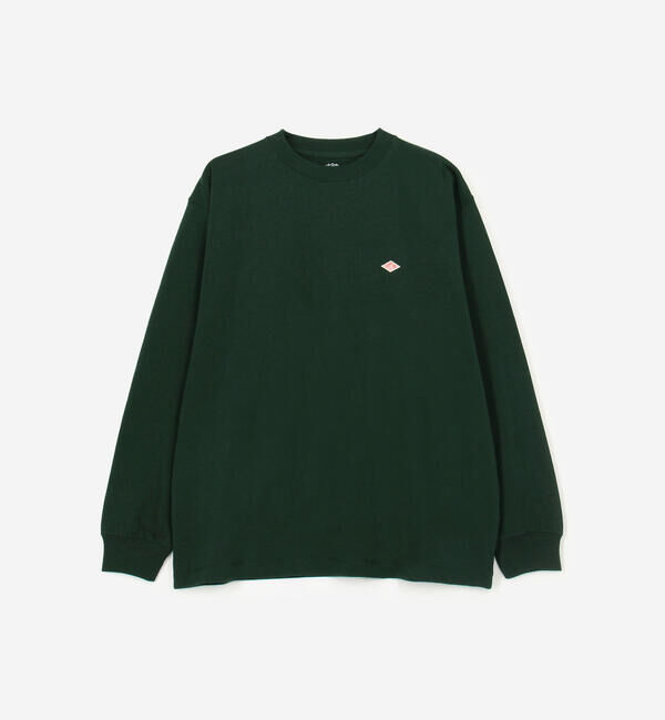 DANTON「DANTON | クルーネック 長袖Tシャツ SOLID MEN」|Tシャツ・カットソー|DKGREEN