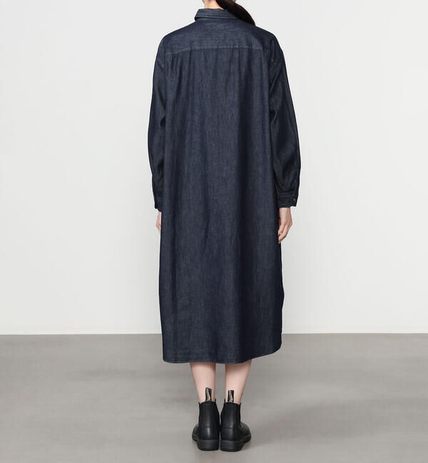 DANTON「DANTON | デニムダンガリー レギュラーカラーシャツワンピース WOMEN」|ワンピース|