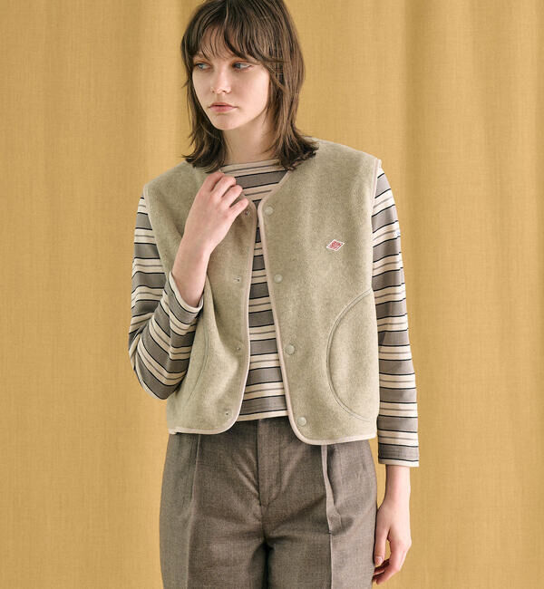 DANTON「DANTON | フリース カラーレスベスト WOMEN」|その他|