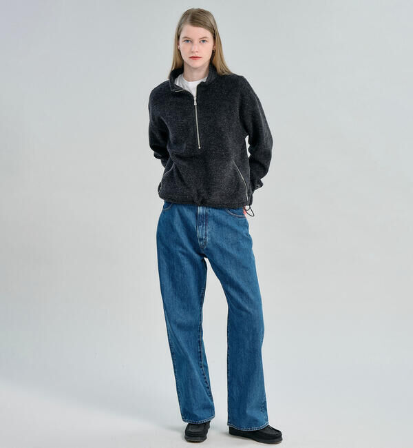  「ORCIVAL | ブラッシュドフリース スタンドカラージッププルオーバー WOMEN」|その他|